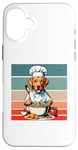 iPhone 16 Plus Chef Dog cooking culinary playful kitchen chef's hat food Case