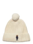 Polo Ralph Lauren Polo Bear Rib Pom-Pom Beanie Hat Kräm