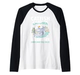 Catfish Catcher Legendary Raglan Baseball Tee