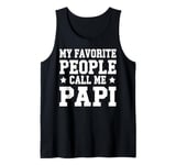 Papi Father's Day Gift for Dad from Daughter, Son, Wife Tank Top