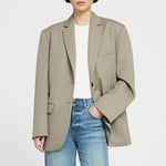 Anine Bing Quinn Wool Oversized Blazer - S