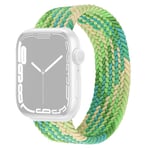 Apple Watch Series 8 (45mm) / Watch Ultra klockarmband i elastisk nylon - Gradientgrön Storlek: L Grön