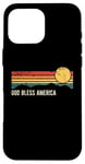 iPhone 16 Pro Max God Bless America Sunset Distressed Style Design Case