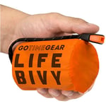 Go Time Gear Life Bivy Emergency Sleeping Bag Thermal Bivy - Use as Emergency Bivy Sack, Survival Sleeping Bag, Mylar Emergency Blanket