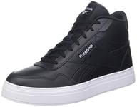 Reebok Women's Court Advance Bold HIGH Sneaker, CBLACK/FTWWHT/CBLACK, 5 UK