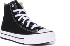 Converse 272855C Ct As Juniors High Top Canvas Trainer In Black Size UK 3 - 6