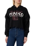 Pinko Women's Robotech Pantalone Cotone Lava Hooded Sweatshirt, Z99_Nero Limousine, XS