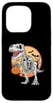 Coque pour iPhone 15 Pro T-Rex Mummy Citrouille Dino Trick Treat Halloween