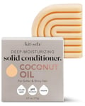 Kitsch Coconut Oil Deep-Moisturizing Hair Conditioner Bar | Made in US | Eco-friendly Daily Conditioner for Dry Hair | Nourishes & Restores Damaged Hair for Less Breakage | Paraben Free, 2.7 oz