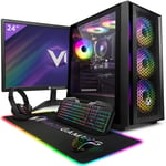 Vibox V-10 PC Gamer - 24"" Écran Pack - AMD Ryzen 5 4500 Processeur 4.1GHz - Nvidia GTX 1660 Super 6Go - 16Go RAM - 480Go SSD - Windows 11 - WiFi