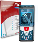 atFoliX 2x Film Protection d'écran pour Bosch GLM 50 C Protecteur d'écran clair