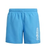 adidas Boy's Sportswear Essentials Logo CLX Swim Shorts Kids, Bright Blue/White, 13-14 Years