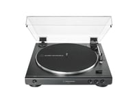 Audio-Technica At-Lp60x, Beltedrevet Platespiller, Fullautomatisert, Sort, V-Belte, Aluminium, 33 1/3,45 Rpm