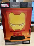 MARVEL IRON MAN ICON LAMP BRAND NEW DAMAGED BOX FREE UK P&P