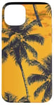 Coque pour iPhone 15 Plus Jaune Vintage Motif Palmier Tropical Paradise Decor