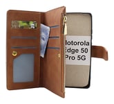 XL Standcase Lyxfodral Motorola Edge 50 Pro 5G (Brun)