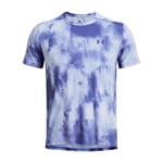 Men's T-Shirts Under Armour UA Launch Elite Wash Short Sleeve in Purple