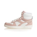 Diadora Femme Magic Basket Mid Leather WN Chaussure de Gymnastique, White Peach Whip, 41 EU