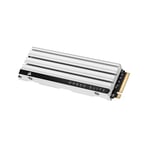 Corsair MP600 ELITE 4TB M.2 PCIe Gen4 x4 NVMe SSD for PS5 – Included Heatsink – M.2 2280 – Up to 7,000MB/sec Sequential Read – High-Density 3D TLC NAND – White