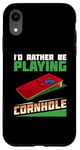 Coque pour iPhone XR Jeu de cornhole amusant lancer compétition sportive