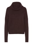 Cable-Knit Wool-Blend Turtleneck Sweater Tops Knitwear Turtleneck Brown Lauren Ralph Lauren