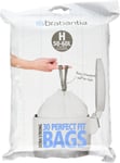 Brabantia 138744 PerfectFit Bin Liners Size H/50-60 Litre Thick Plastic Trash 4