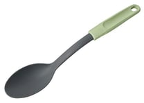 FACKELMANN Cuillère de Service 32 cm en Plastique, Vert Menthe/Gris Clair, 330 x 60 mm