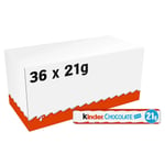 Kinder Chocolate Snackbar Pack of  36 x 21g