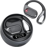 Casque Bluetooth Sans Fil À Conduction Osseuse Pour La Course À Pied,Écouteur Running Avec Grande Autonomie, Écoute Confortable Sans Pression (Noir)[L1158]