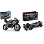 LEGO 42170 Technic Kawasaki Ninja H2R & Technic Mercedes-AMG F1 W14 E Performance Race Car Toy for Kids, Boys and Girls aged 7 Plus Years Old, Pull-Back