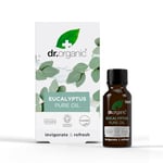 Dr Organic Eucalyptus Essential Oil, 100% Pure & Natural, Uplifting, for Congestion Relief, Aromatherapy, Diffusers, Massage, Vegan, Cruelty Free, Paraben & SLS Free, Certified Organic, 10ml