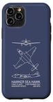 Coque pour iPhone 11 Pro Plans d'avion britannique Hawker Sea Hawk