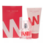 Ted Baker W 30ml Eau de Toilette, 150ml Body Wash Gift Set for Women BRAND NEW