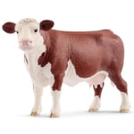 SLH13867 Schleich Farm World - Vache de race Hereford, figurine pour enfants de 3 ans et plus