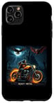 Coque pour iPhone 11 Pro Max Heavy Metal Thrash Hard Rock Horreur Rocker Tenue moto