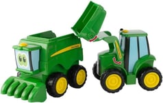 John Deere 736 47193 Farmin Friends-Johnny & Corey Combine, Green