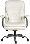 Teknik Goliath White Leather Executive Office Chair