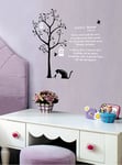 Ambiance Sticker Autocollant Muraux Décoration Adhésifs Fleurs Roseaux Sticker Murale pour Bébé, Chambre d'enfant et Salon - H30 x L50 cm