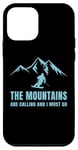 Coque pour iPhone 12 mini The Mountains Are Calling And I Must Go Skier Ski Men