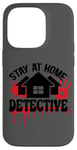 Coque pour iPhone 14 Pro Rester à la maison Détective Crime Solver