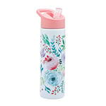 Smash Stainless Steel Drink Bottle with Sipper Lid with Straw - Full Bloom 750ml, Pink