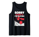 Sorry Can't I'm Playing Kendama Traditional Game Tank Top