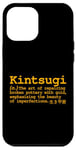 Coque pour iPhone 13 Pro Max Kintsugi Gold Pottery Repair Japanese Poetic Tradition Word