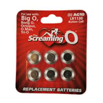 Screaming O 6 x AG10 batteries (LR1130) Sex Toy Replacement Batterys