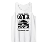 Love Is A Long Walk With Your Dog Walker Dogs Pet Walking Tank Top