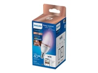 Philips Smart - Led-Glödlampa - Form: C37 - Glaserad Finish - E14 - 4.9 W (Motsvarande 40 W) - Klass F - Helfärg - 2200-6500 K