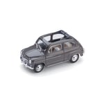 FIAT 600 D BERLINA 1960 TRASFORMABILE APERTA BEIGE 1:43 Brumm Auto Stradali