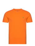 Custom Slim Fit Jersey Crewneck T-Shirt Designers T-shirts Short-sleeved Orange Polo Ralph Lauren