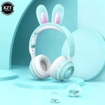 Uudet langattomat kuulokkeet RGB Rabbit Ears -kuulokkeet mikrofonilla Söpöt tytöt musiikki Bluetooth-kuulokkeet lasten pelaajille