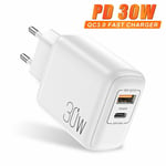 PD 30W Type C Adapter QC3.0 Fast Charger Plug For Apple iPhone 13 Pro Max 12 11